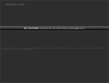 Tablet Screenshot of alihsan.com